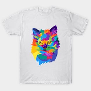 Colorful cute cat T-Shirt